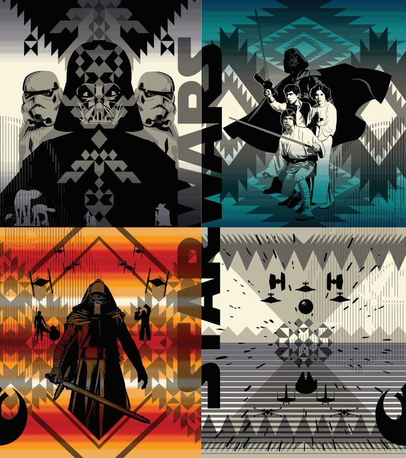 Illustration for article titled You Can Snuggle With a Sith Lord Thanks to Star Wars Pendleton Blankets